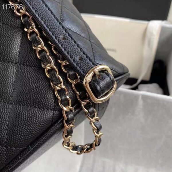 Chanel Duma Backpack 24cm Gold Hardware Caviar Leather Spring/Summer Collection Black - Image 6