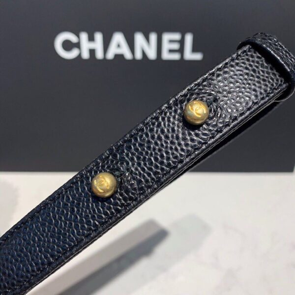 Chanel Quilted Boy Bag 25cm Caviar Leather Antique Gold Hardware Fall/Winter Act 1 Collection Black - Image 11