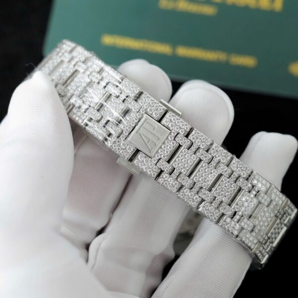 Audemars Piguet 15400 Watch Diamonds Moissanite 41mm - Image 10