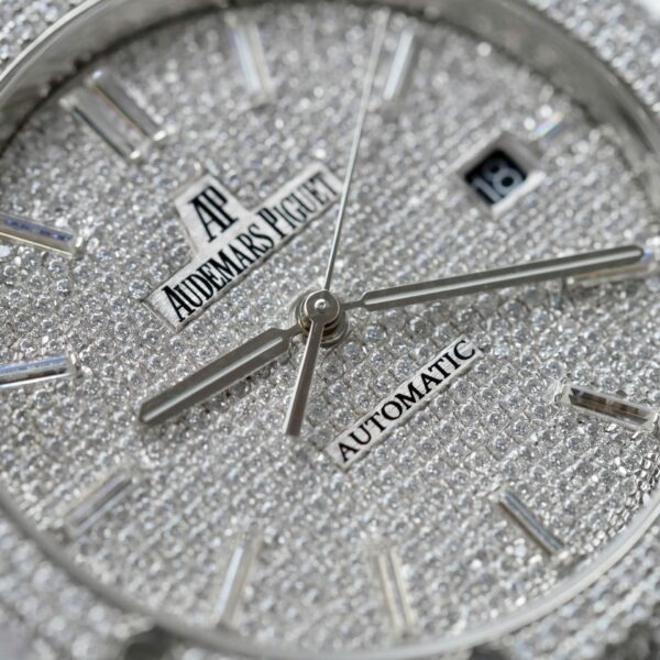 Audemars Piguet 15400 Watch Diamonds Moissanite 41mm - Image 4