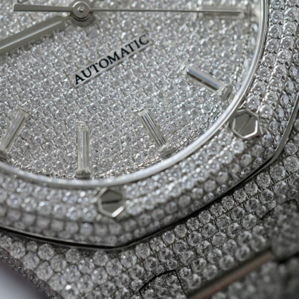 Audemars Piguet 15400 Watch Diamonds Moissanite 41mm - Image 6