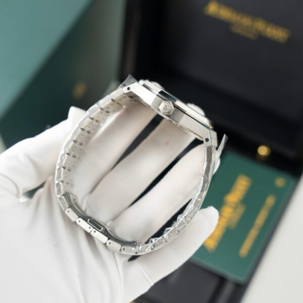 Audemars Piguet 15454 Fosted Gold Watch Grey Dial 37mm - Image 7