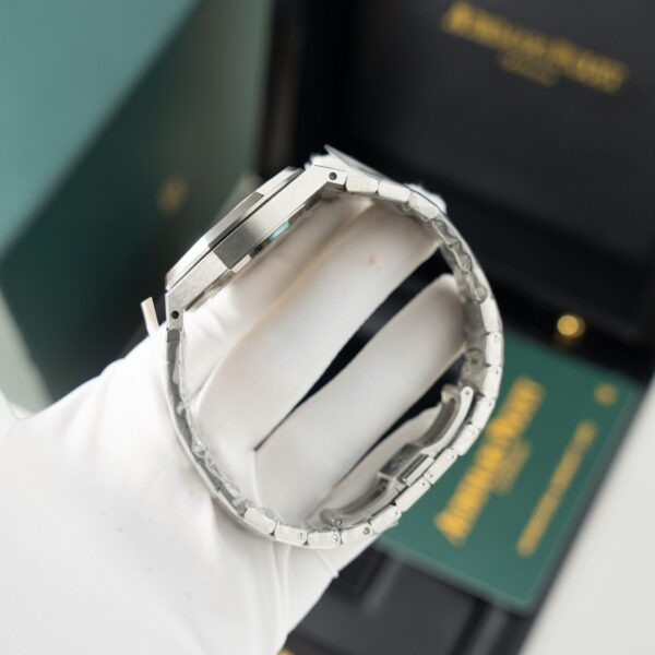 Audemars Piguet 15454 Fosted Gold Watch Grey Dial 37mm - Image 8