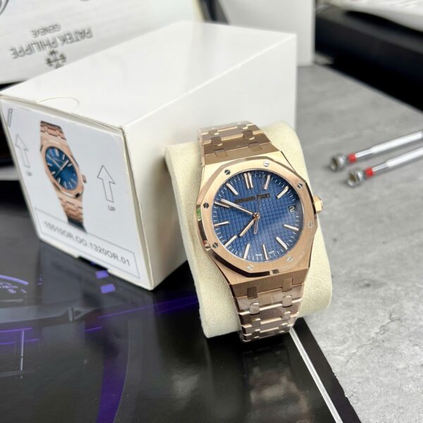 Audemars Piguet 15500 Watch Blue Dial 41mm