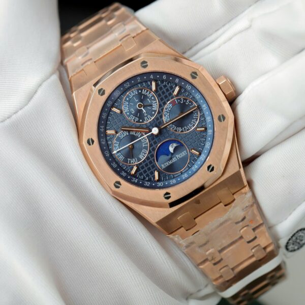 Audemars Piguet 26574 Blue Dial Watch 18K Gold Wrapped 41mm