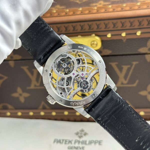 Audemars Piguet 26600 Tourbillon Openworked Watch Leather Strap 41mm - Image 11