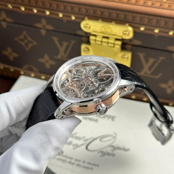 Audemars Piguet 26600 Tourbillon Openworked Watch Leather Strap 41mm - Image 8