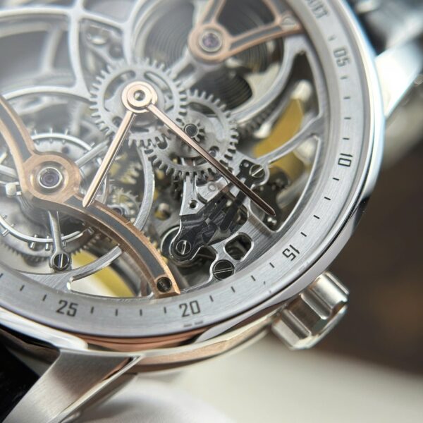 Audemars Piguet 26600 Tourbillon Openworked Watch Leather Strap 41mm - Image 7