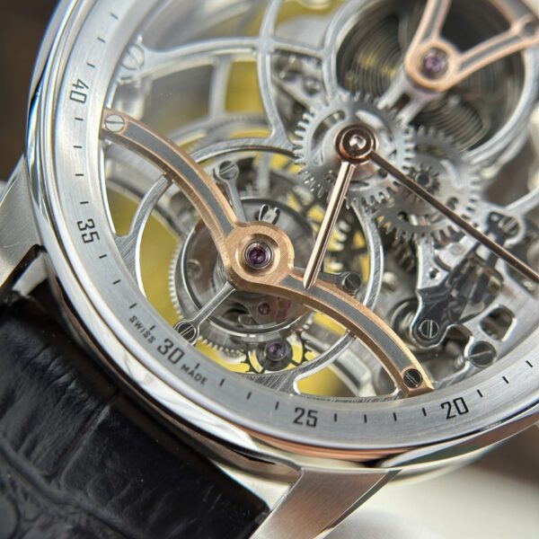 Audemars Piguet 26600 Tourbillon Openworked Watch Leather Strap 41mm - Image 5