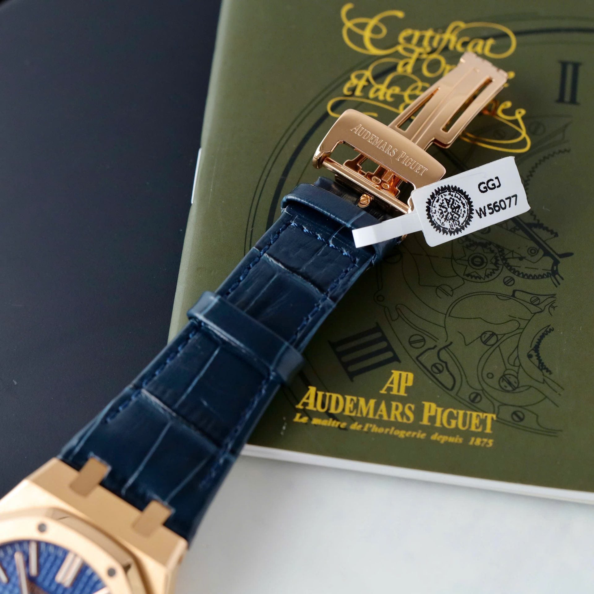Audemars Piguet 15510R Royal Oak 50th Anniversary Dial Blue Watch 18K Gold Wrapped 41mm - Image 7