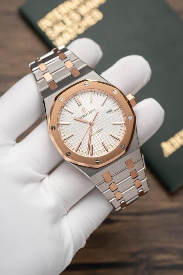 Audemars Piguet Royal Oak 15400 Demi Rose Watch 41mm - Image 2