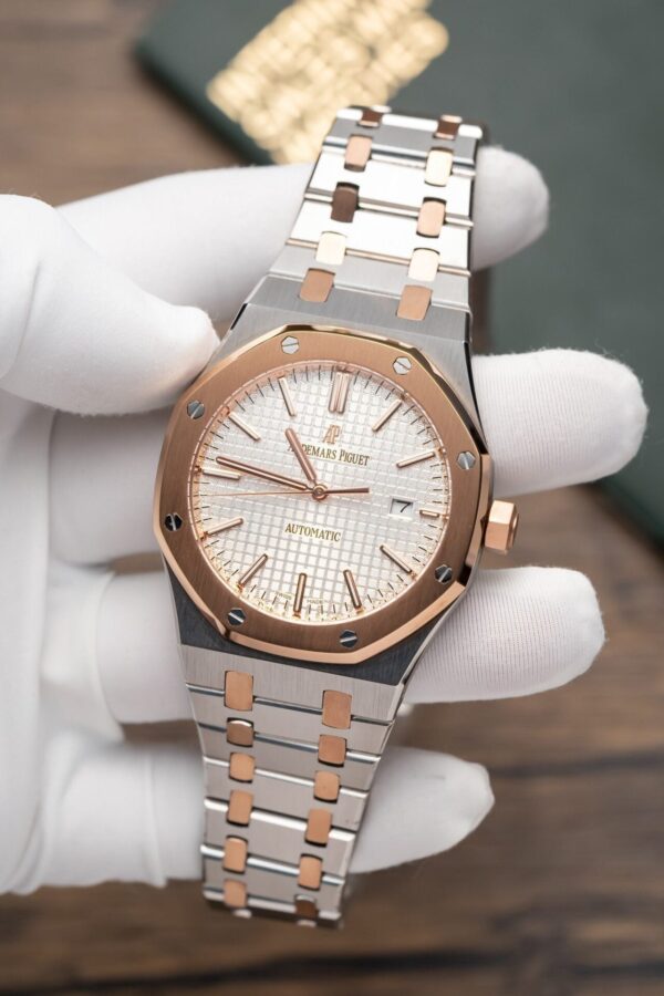 Audemars Piguet Royal Oak 15400 Demi Rose Watch 41mm
