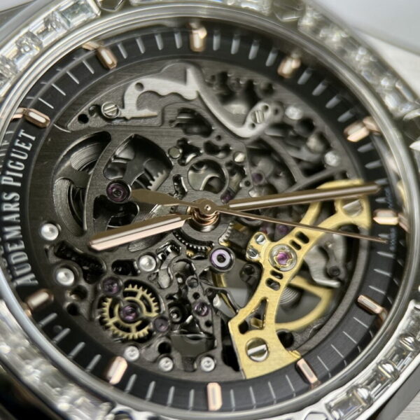 Audemars Piguet Royal Oak 15412BC Skeleton Moissanite Watch 41mm - Image 3