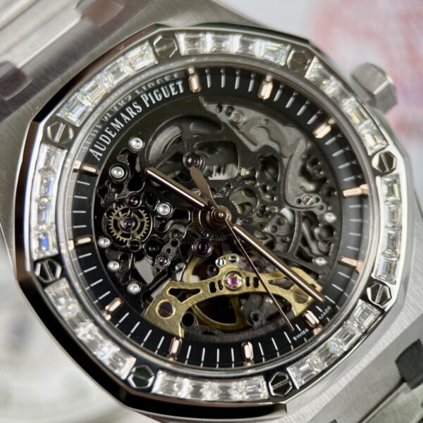 Audemars Piguet Royal Oak 15412BC Skeleton Moissanite Watch 41mm - Image 2