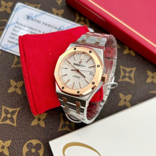 Audemars Piguet Royal Oak 15450 Watch Demi Rose Gold 37mm - Image 5
