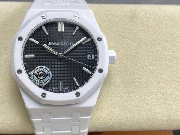 Audemars Piguet Royal Oak 15500 Dial Black Watch White Ceramic 41mm - Image 5