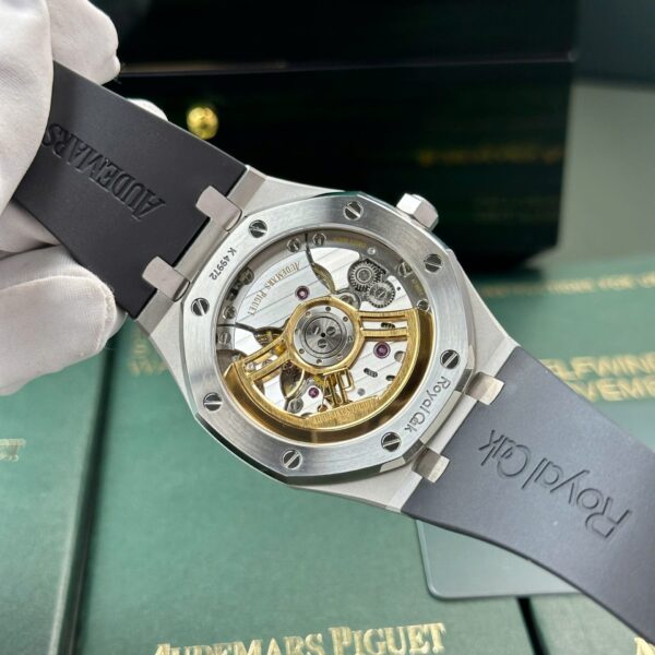 Audemars Piguet Royal Oak 15500 Watch Dial Black Rubber Strap 41mm - Image 11