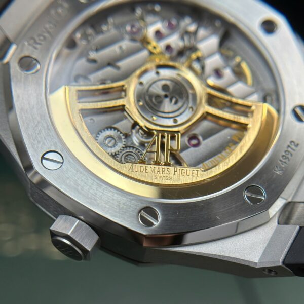 Audemars Piguet Royal Oak 15500 Watch Dial Black Rubber Strap 41mm - Image 12