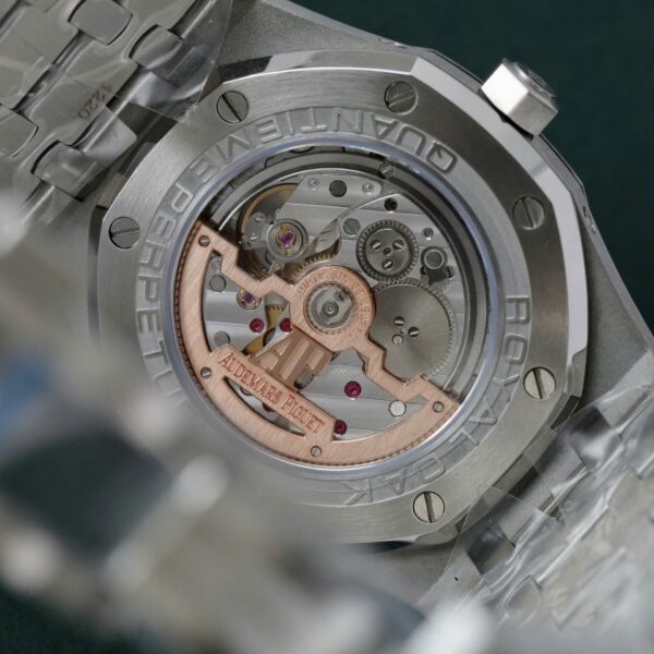 Audemars Piguet Royal Oak 26574TI Watch Blue Dial Metal Wire 41mm - Image 9
