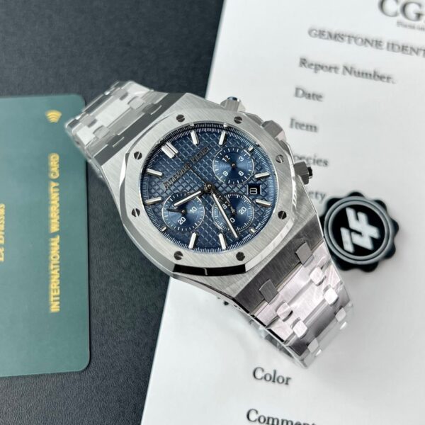 Audemars Piguet Royal Oak 26715ST Blue Dial Watch 38mm
