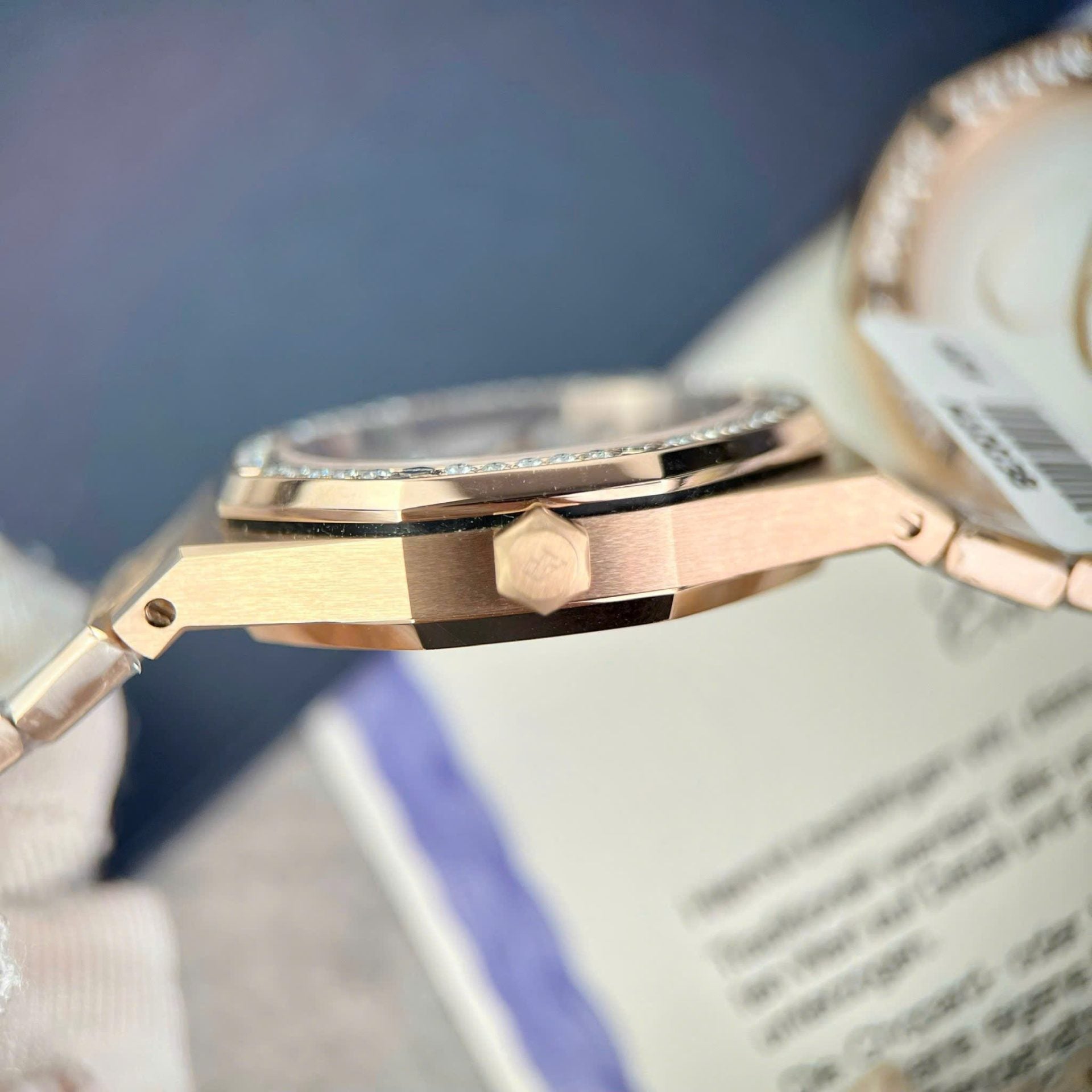 Audemars Piguet Royal Oak Bezel Diamonds Moissanite 34mm - Image 5