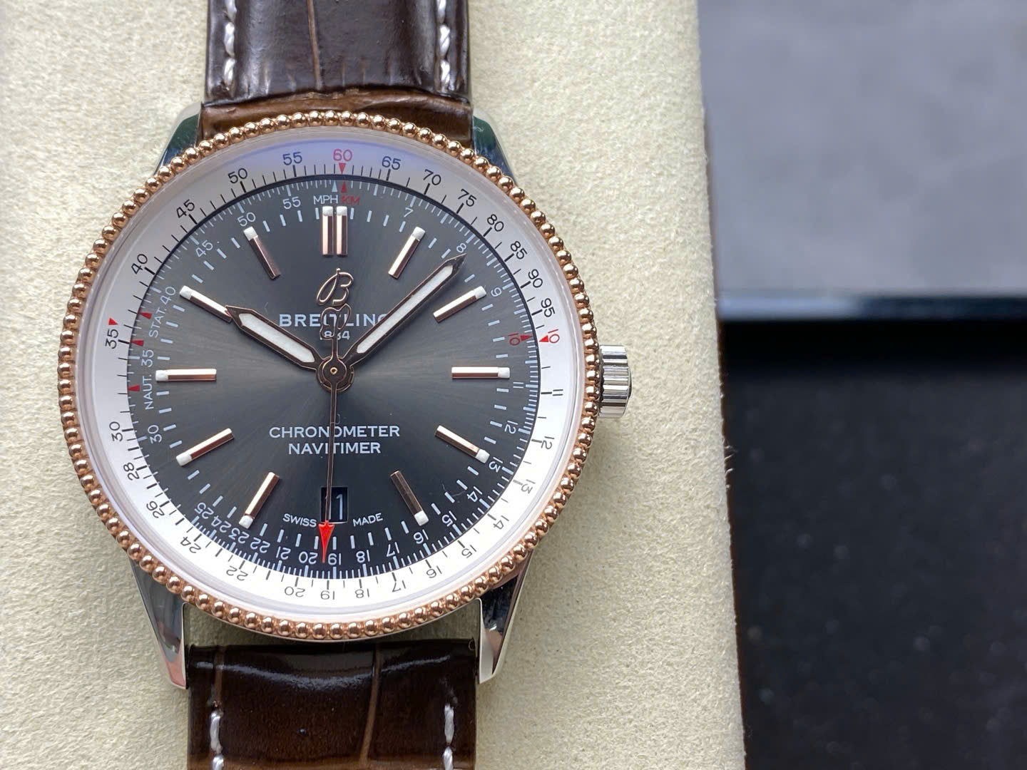 Breitling Navitimer Watch Leather Strap 41mm