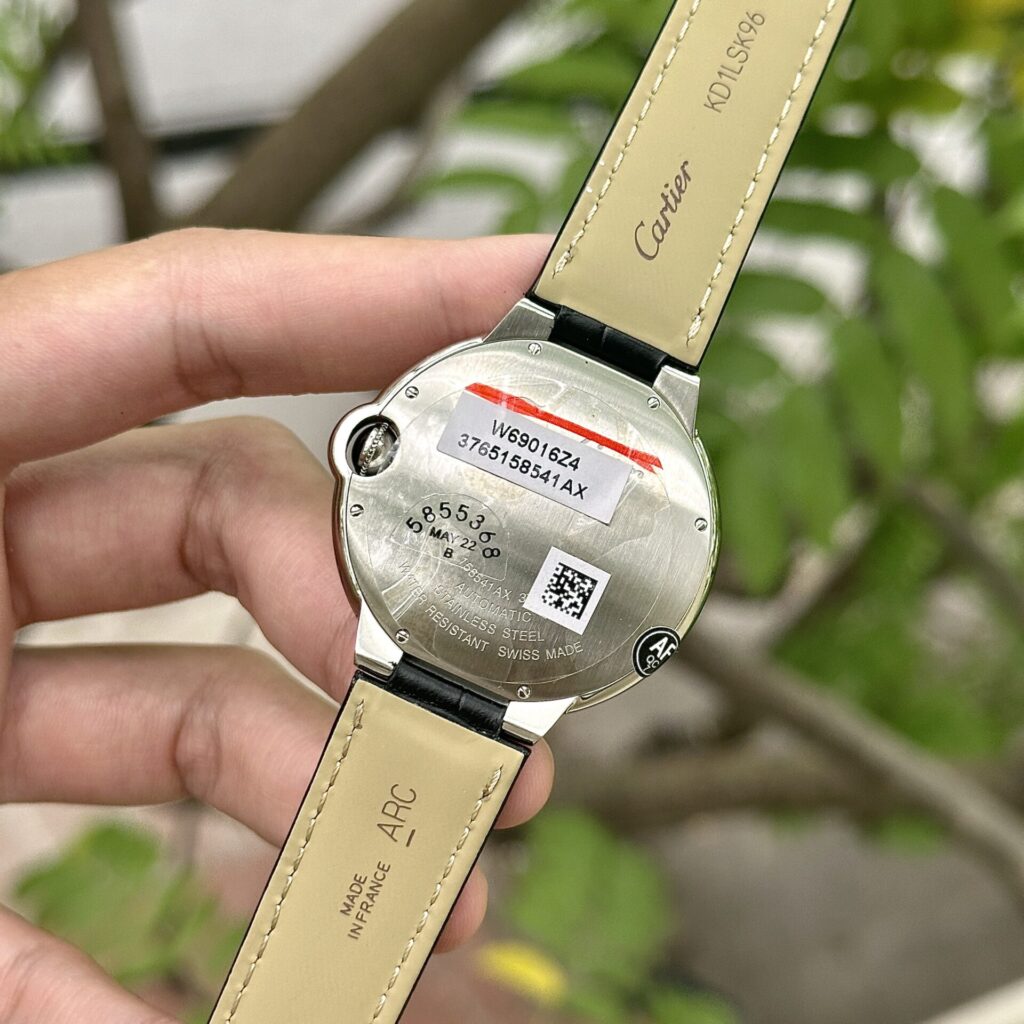 Đồng Hồ Cartier Ballon Bleu Nam Dây Da Máy Cơ Nhà Máy AF 42mm (2)