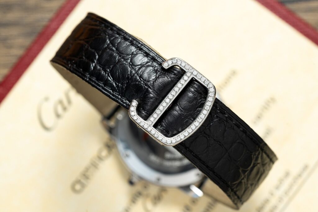 Đồng Hồ Cartier Ronde Độ Kim Cương Thiên Nhiên Nữ 36mm (1)