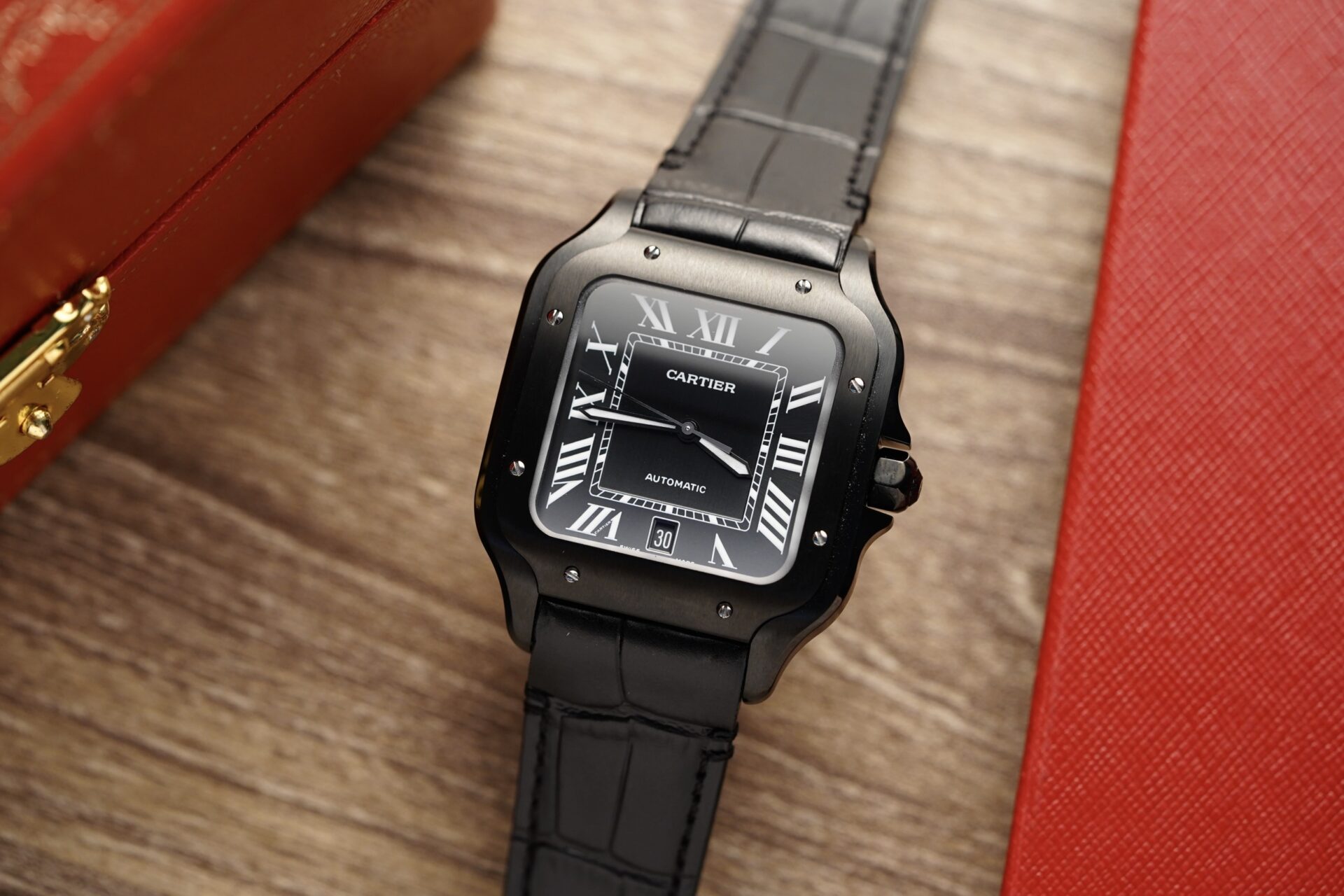 Cartier Watch Santos De Cartier WSSA0039 Black Dial 39.8mm - Image 2
