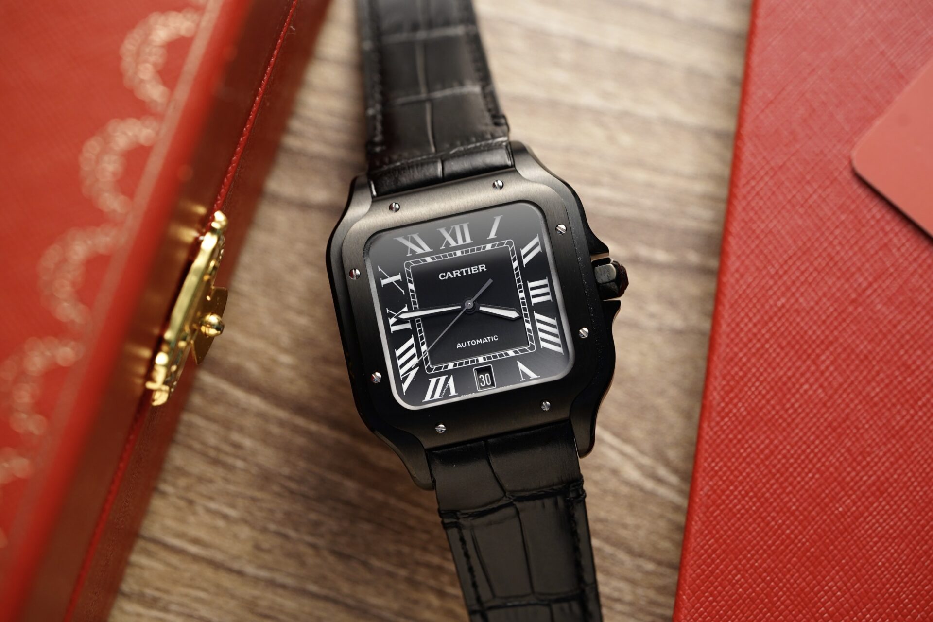 Cartier Watch Santos De Cartier WSSA0039 Black Dial 39.8mm - Image 3
