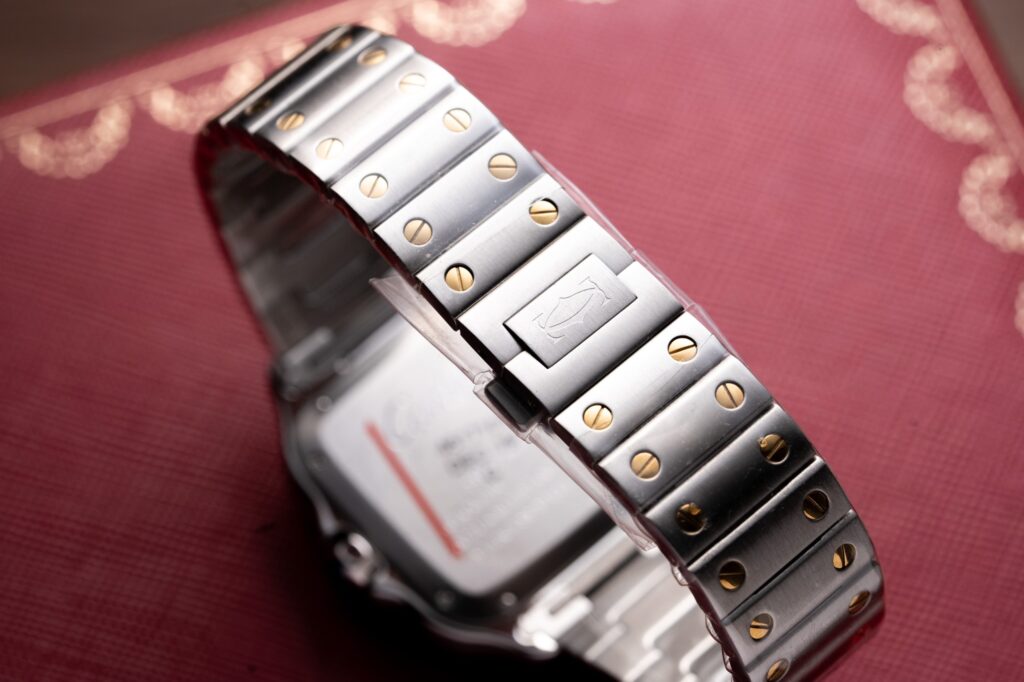 Đồng Hồ Cartier Santos Replica 11 Nữ Màu Demi Nhà Máy BV 35 (9)