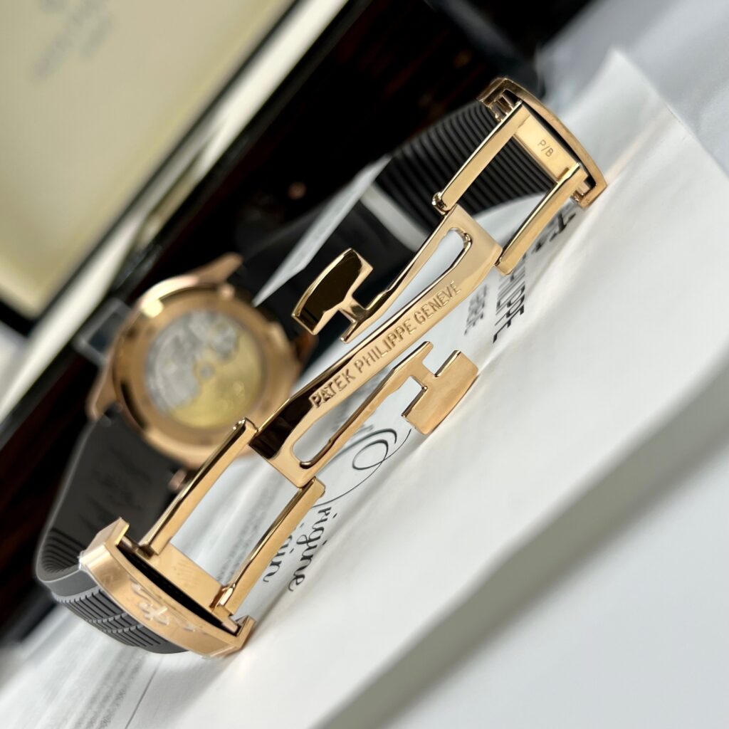 Patek Philippe Aquanaut 5167R Watch Gold Wrapped Moissanite 40mm - Image 8