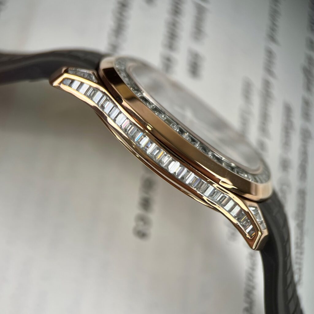 Patek Philippe Aquanaut 5167R Watch Gold Wrapped Moissanite 40mm - Image 7