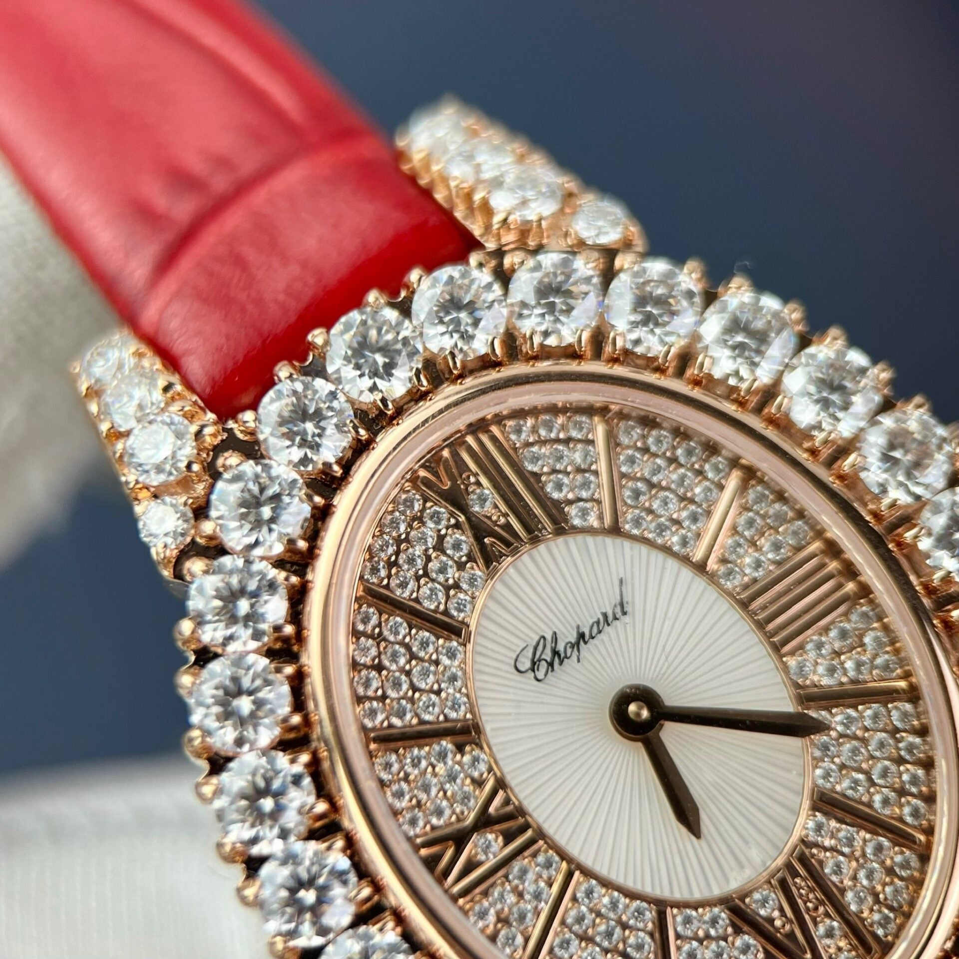 Chopard Full Moissanite Diamonds Watch Gold Wrapped 34mm