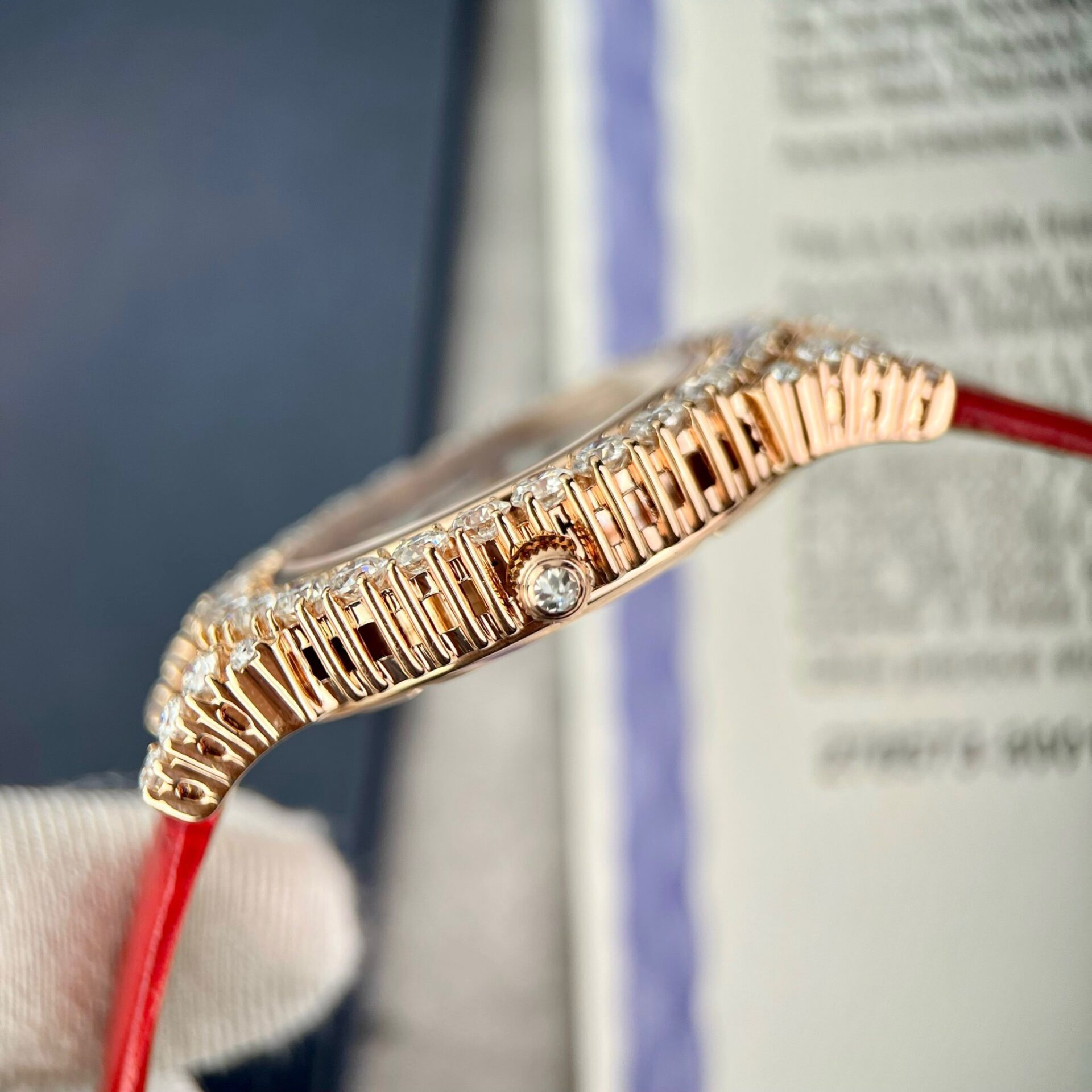 Chopard Full Moissanite Diamonds Watch Gold Wrapped 34mm - Image 5