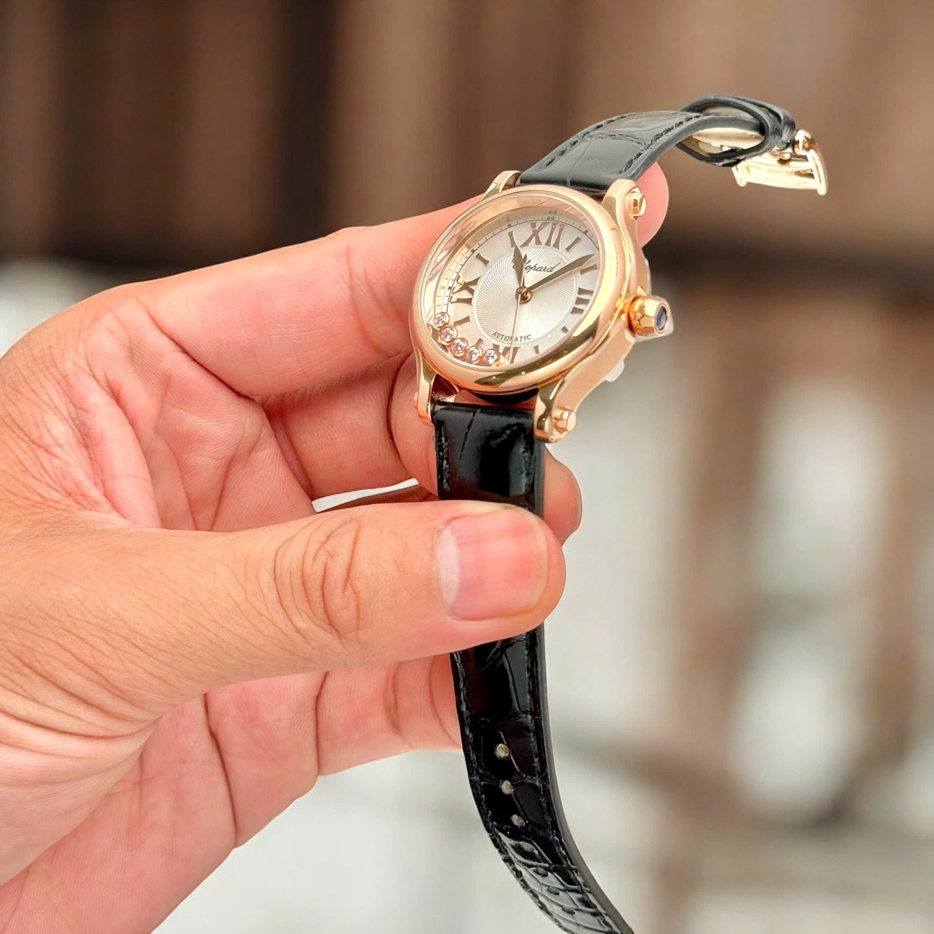 Chopard Happy Sport Women Luxury Watch Rose Gold Plated Automatic Movement 36mm - Image 6