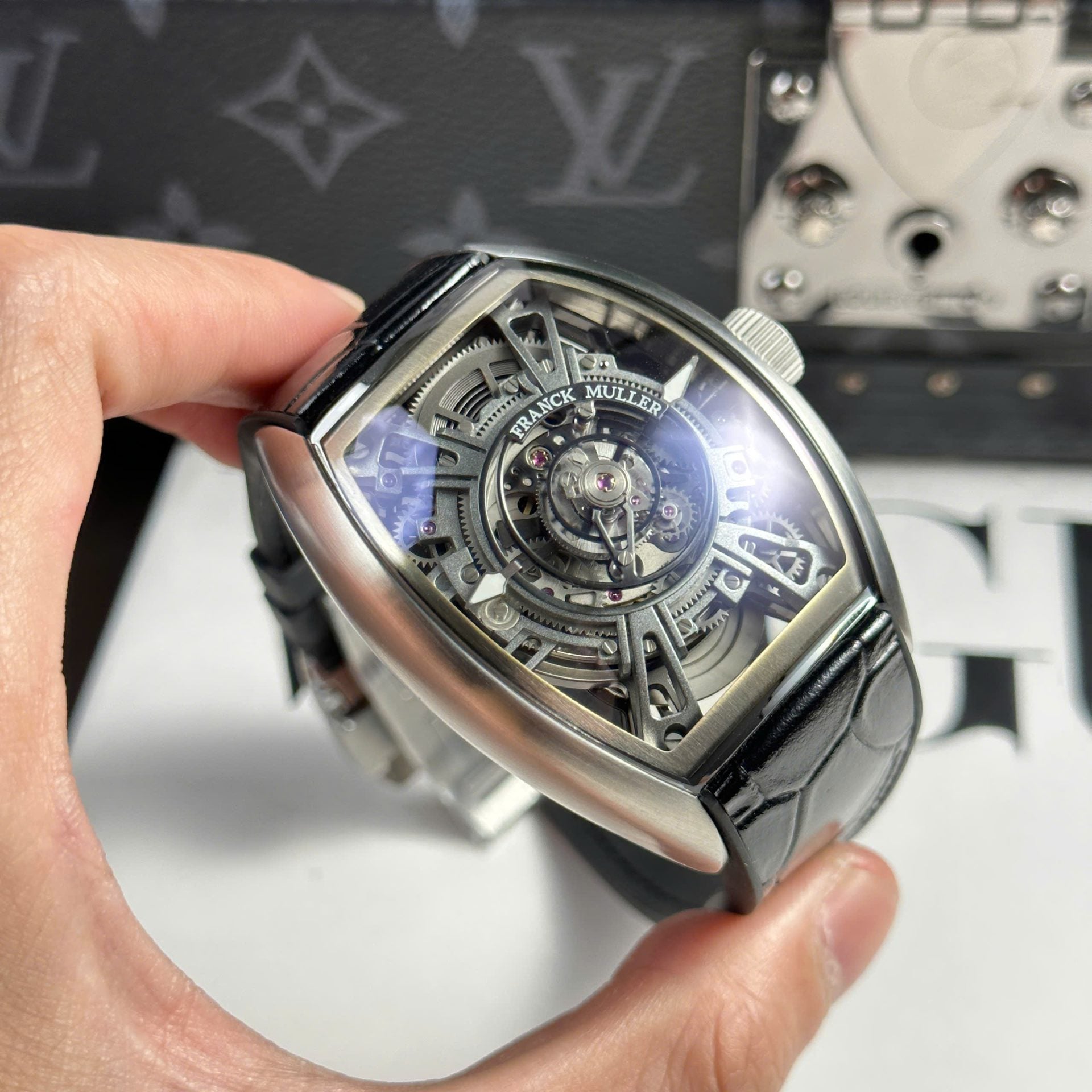 Franck Muller Watch Curvex CX Grand Central Tourbillon Skeleton 42x56mm - Image 3