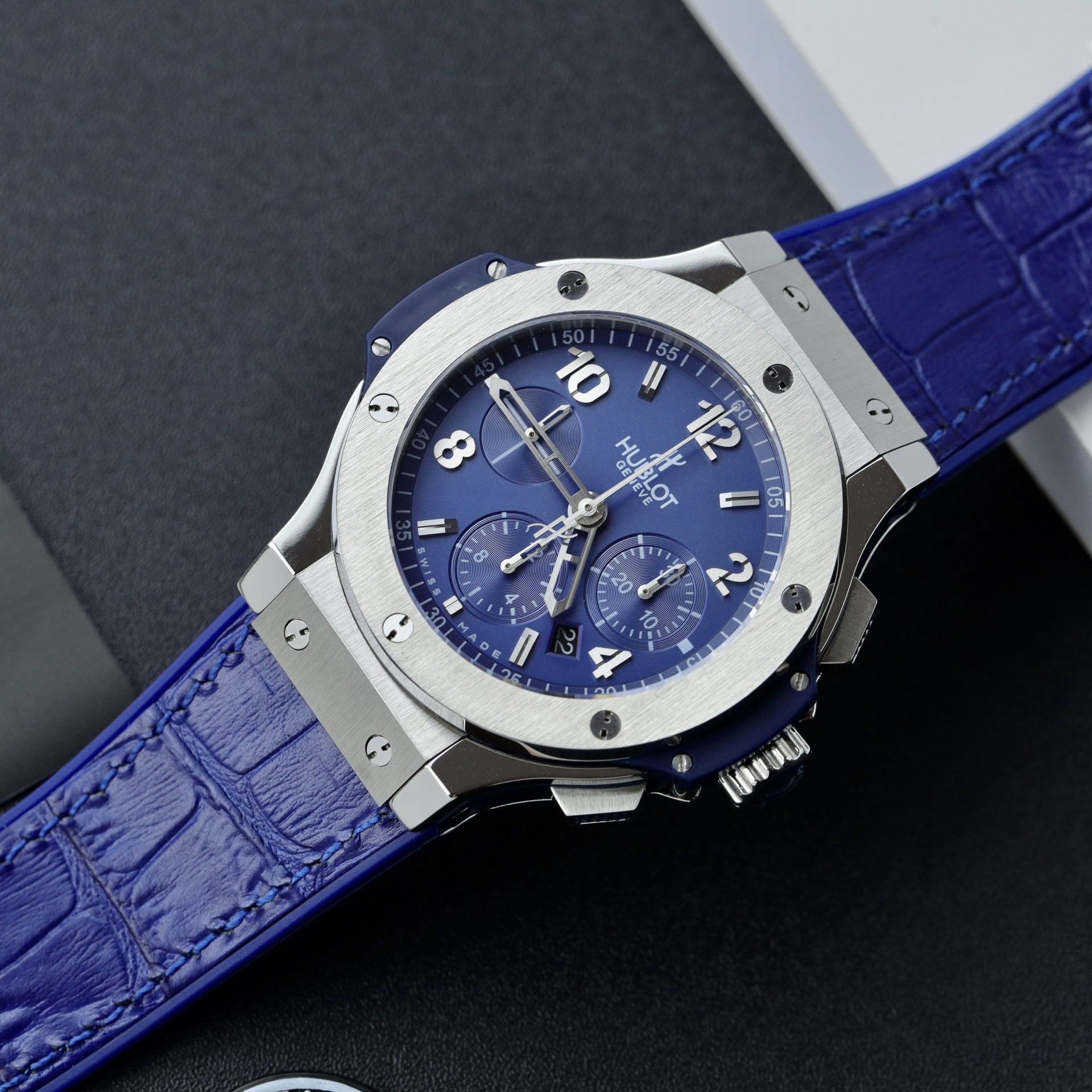Hublot Watch Big Bang Chronograph Blue Dial 44mm - Image 3
