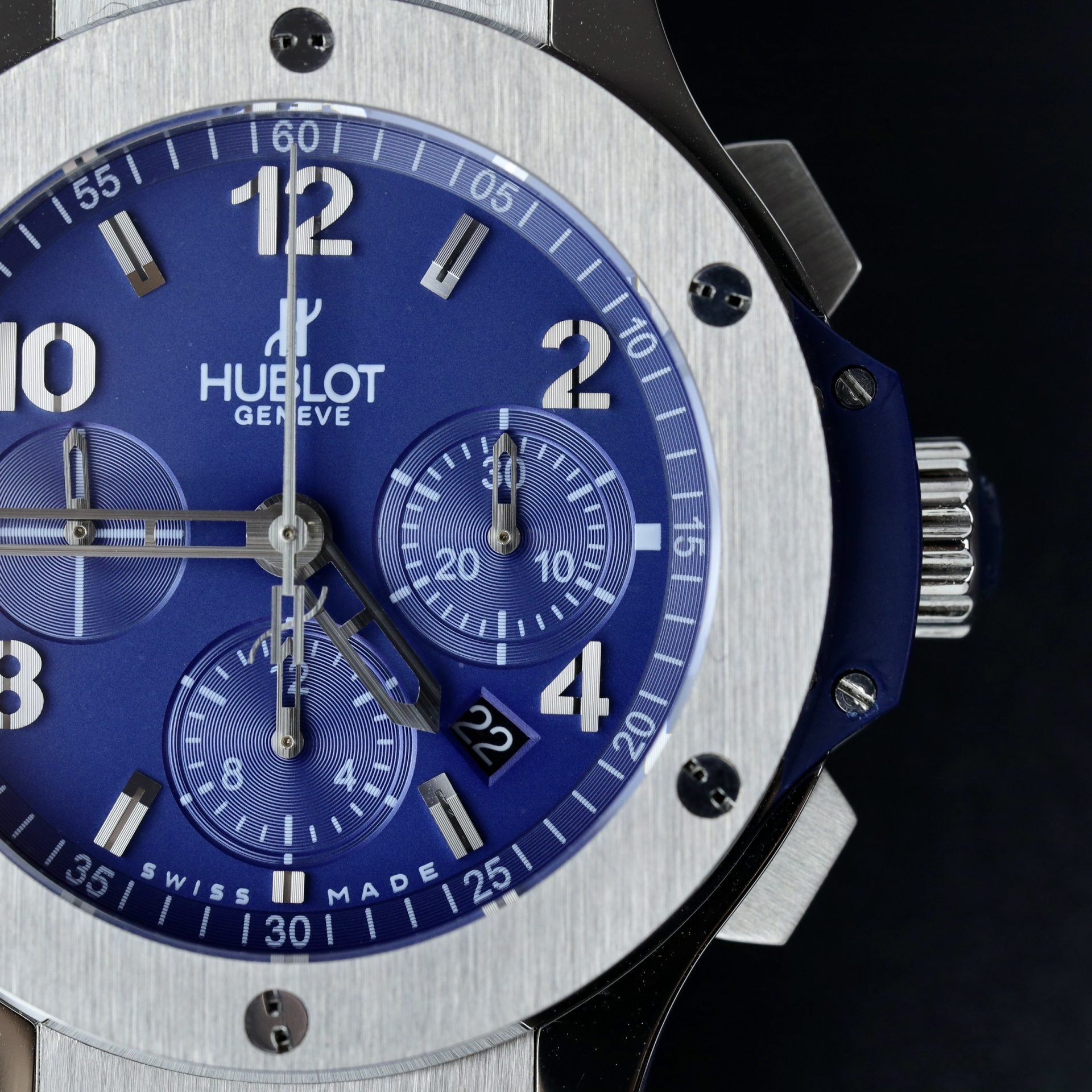 Hublot Watch Big Bang Chronograph Blue Dial 44mm - Image 4