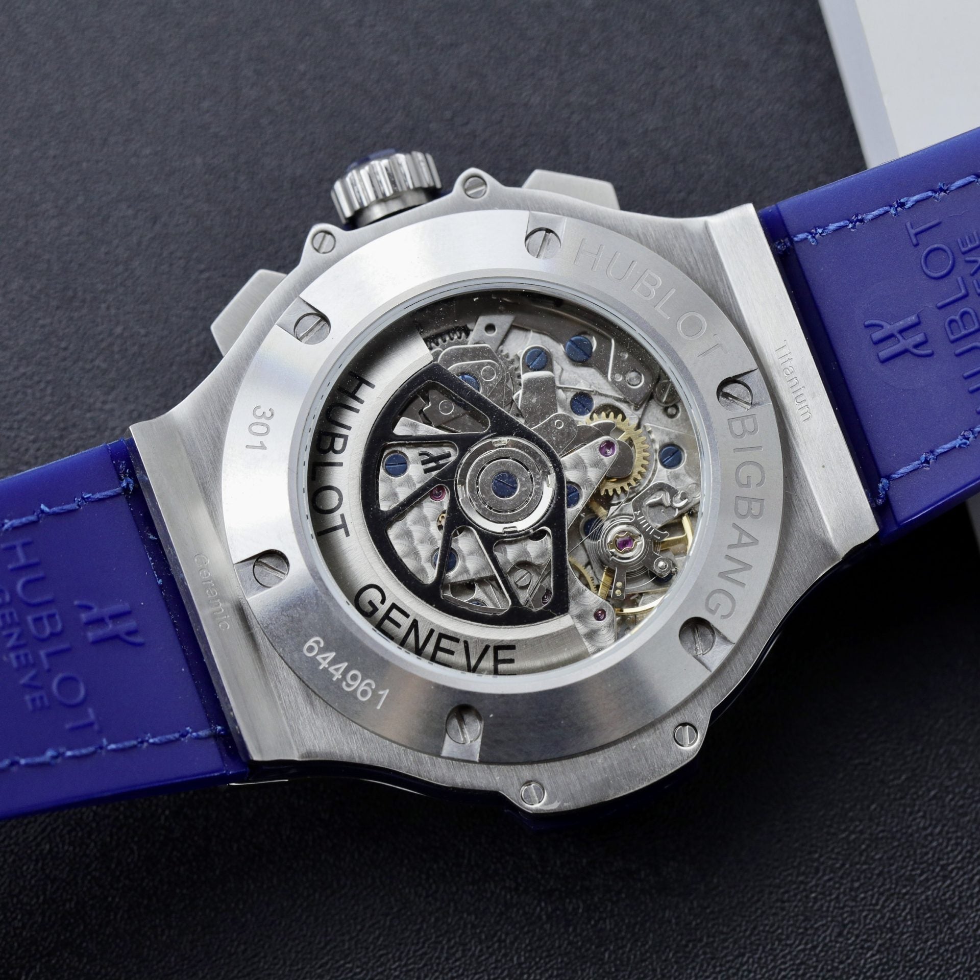 Hublot Watch Big Bang Chronograph Blue Dial 44mm - Image 9