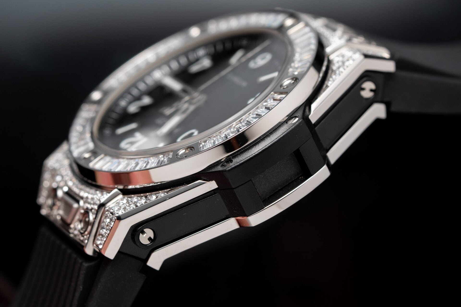 Hublot Watch Big Bang One Click Black Dial Rubber Strap 39mm - Image 4