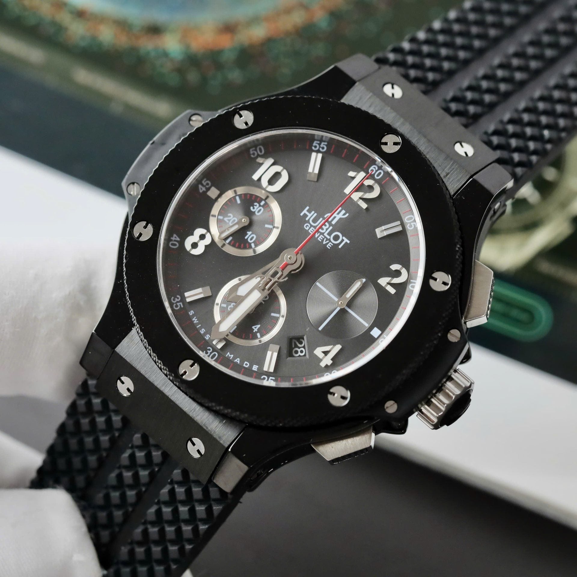 Hublot Big Bang Titanium Black Watch Rubber Strap 42mm - Image 4