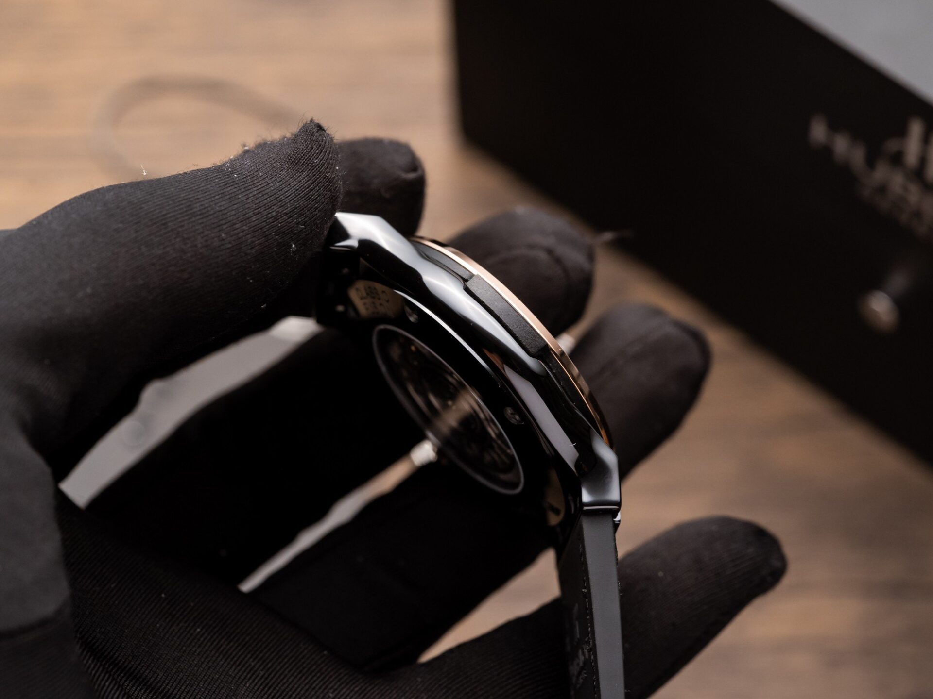 Hublot Classic Fusion Ceramic Demi Rose Watch Leather Strap 42mm - Image 5