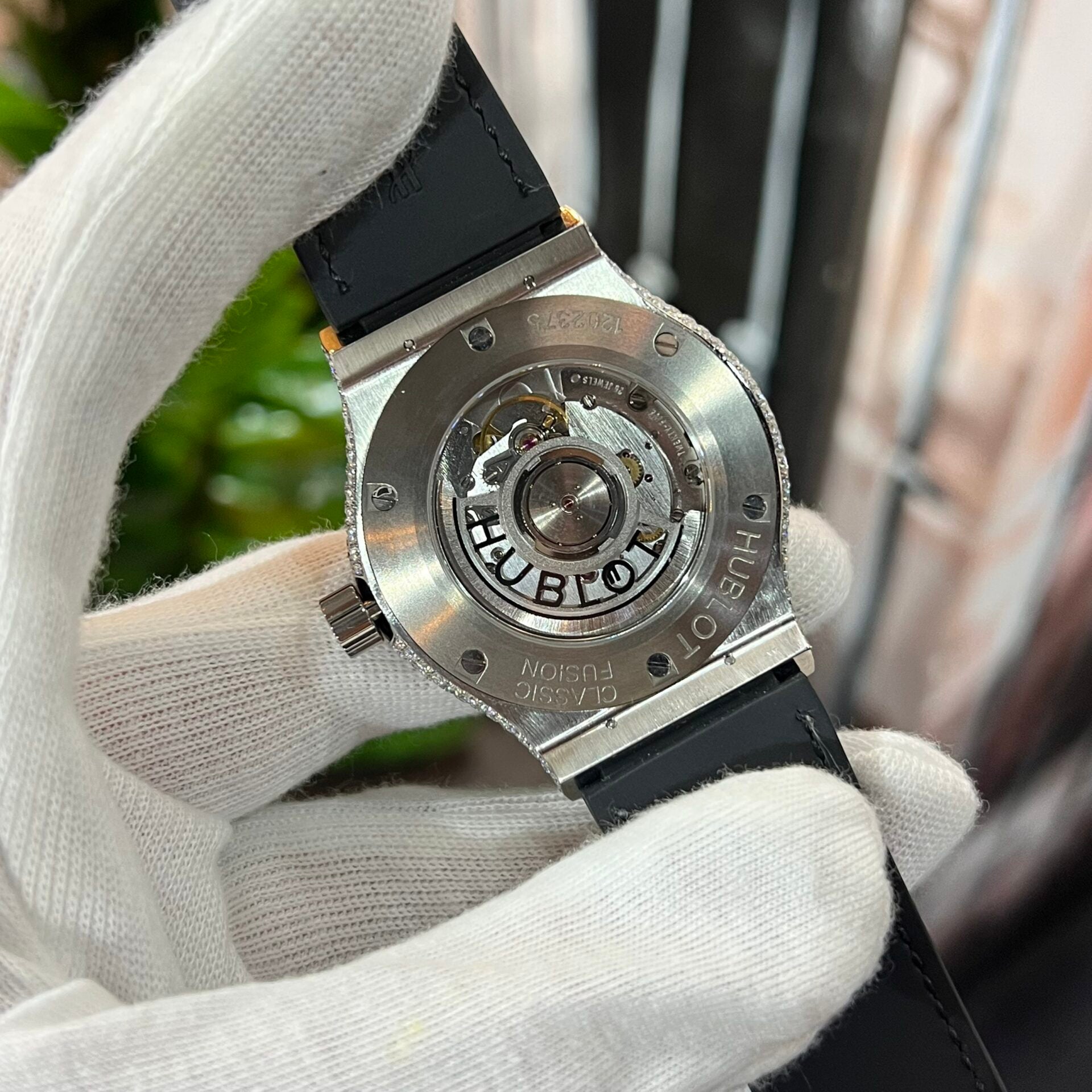 Hublot Classic Fusion With Moissanite Watch Leather Strap 42mm - Image 5