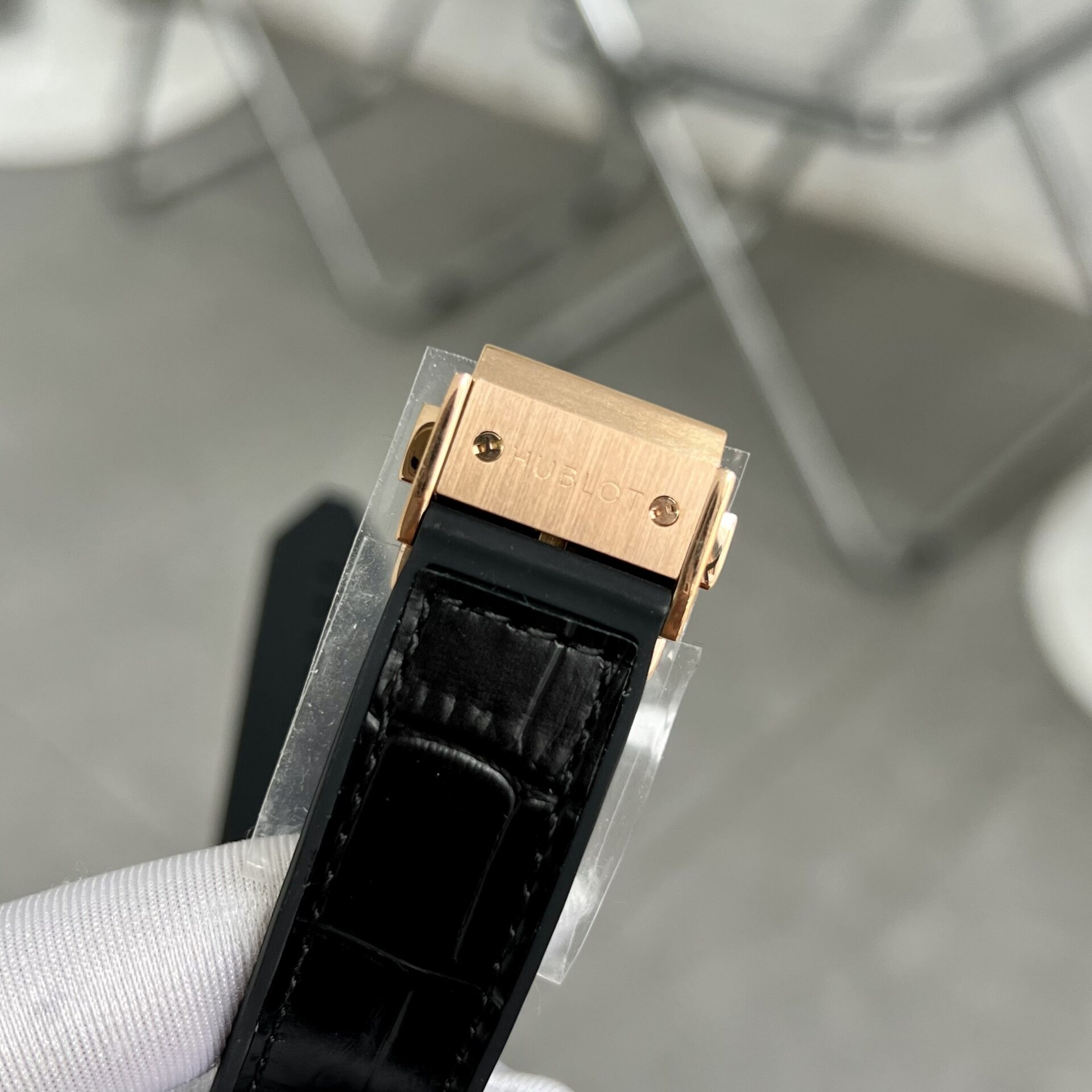 Hublot Watch Classic Fusion King Gold With Diamonds Case 38mm - Image 7