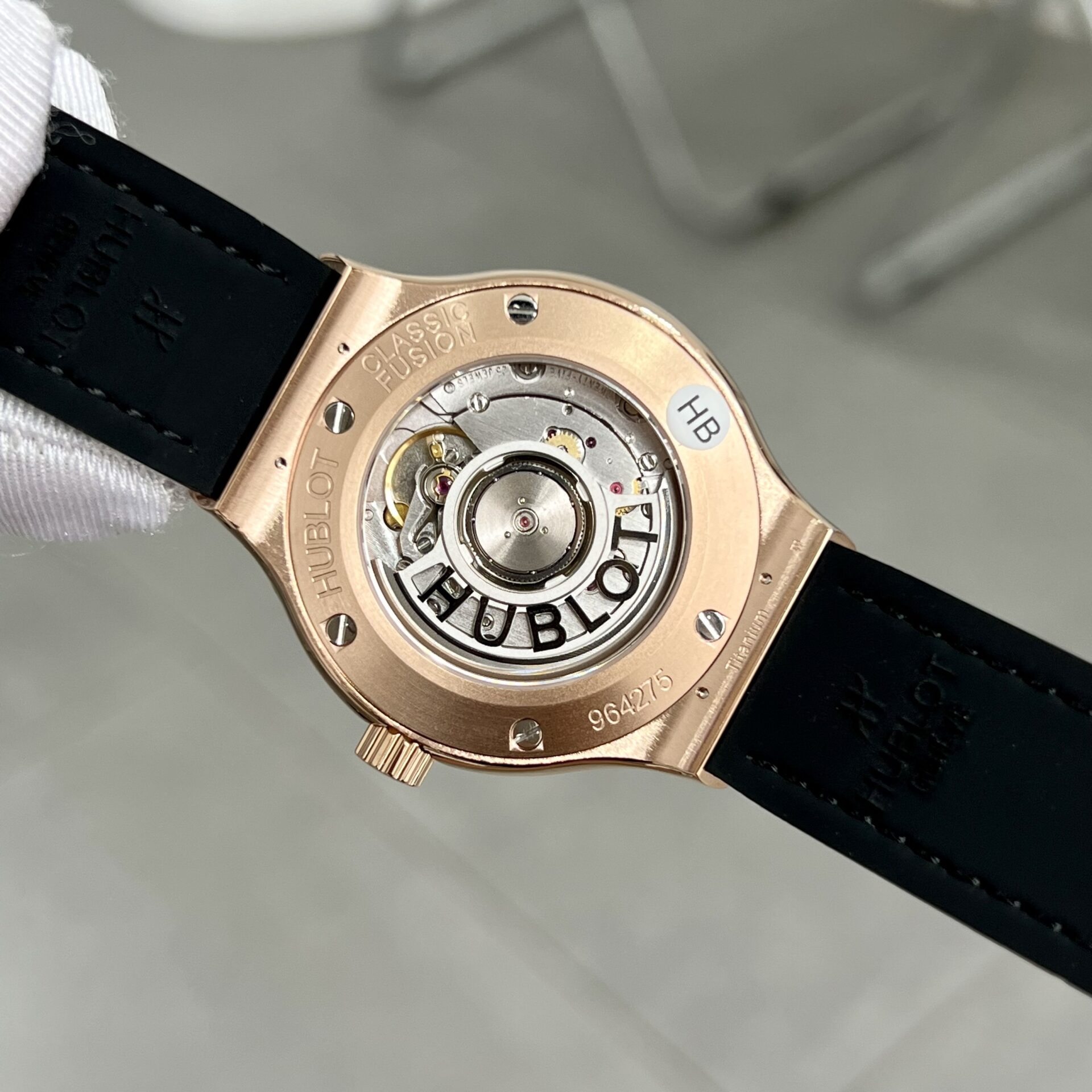 Hublot Watch Classic Fusion King Gold With Diamonds Case 38mm - Image 6