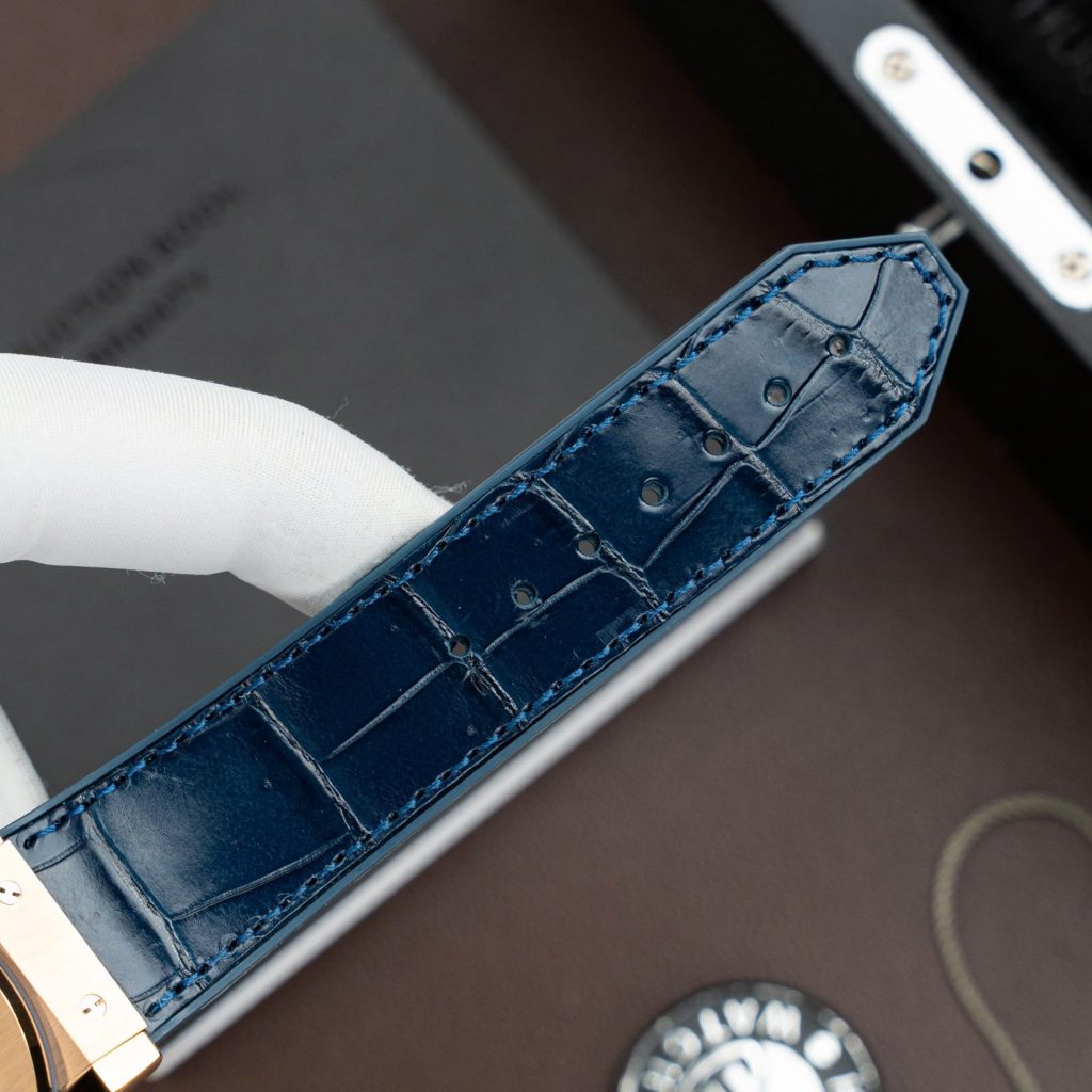 Đồng Hồ Hublot Classic Fusion King Gold Replica 11 Màu Xanh Blue Máy SW300 Thuỵ Sỹ 42mm (2)