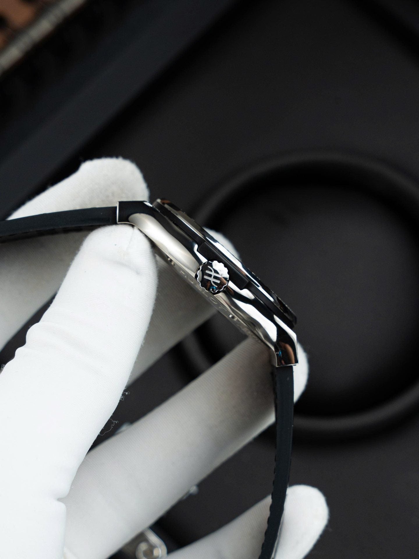 Hublot Classic Fusion Gray Dial Watch Natual Diamonds Automatic SW300 Movement 42mm - Image 6