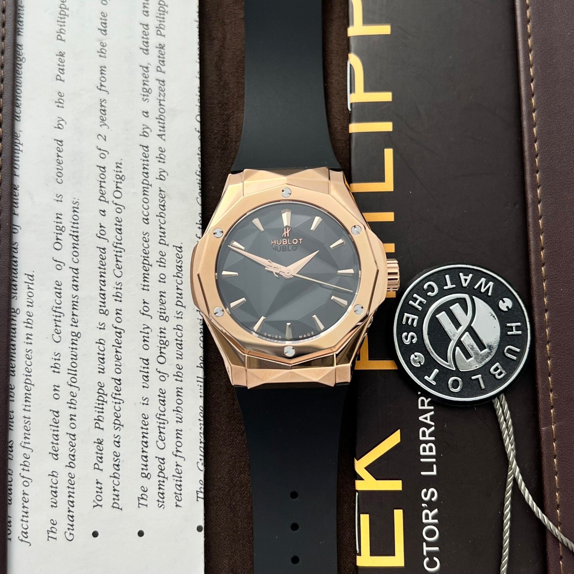 Hublot Watch Orlinski King Gold Black Dial 40mm