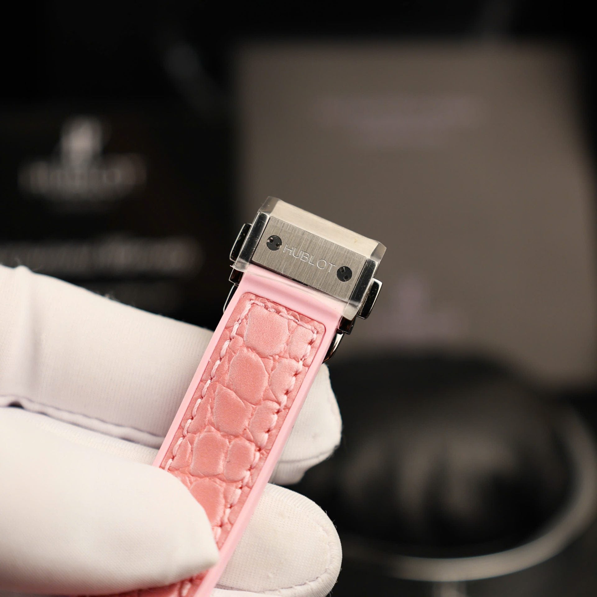 Hublot Classic Fusion Watch Mother Of Pearl Dial + Moissanite Diamonds 33mm - Image 10